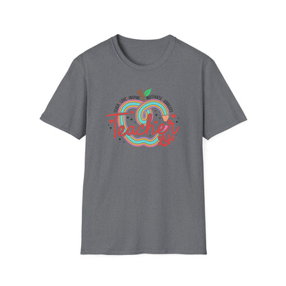 Teacher Life – Cute Apple Graphic Teacher Tee