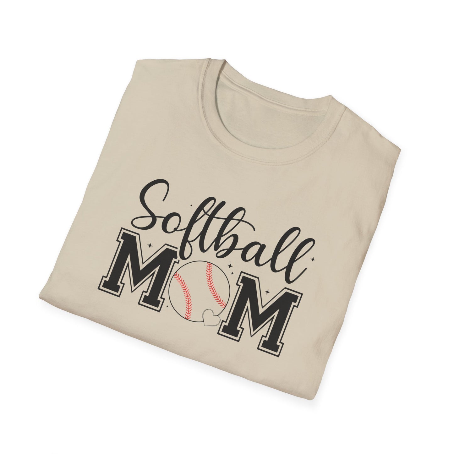 Softball Mom Front & Back Shirt – Trendy Softball Mom Graphic Tee, Double-Sided Game Day Shirt, Sports Mom Gift, Softball Season Apparel