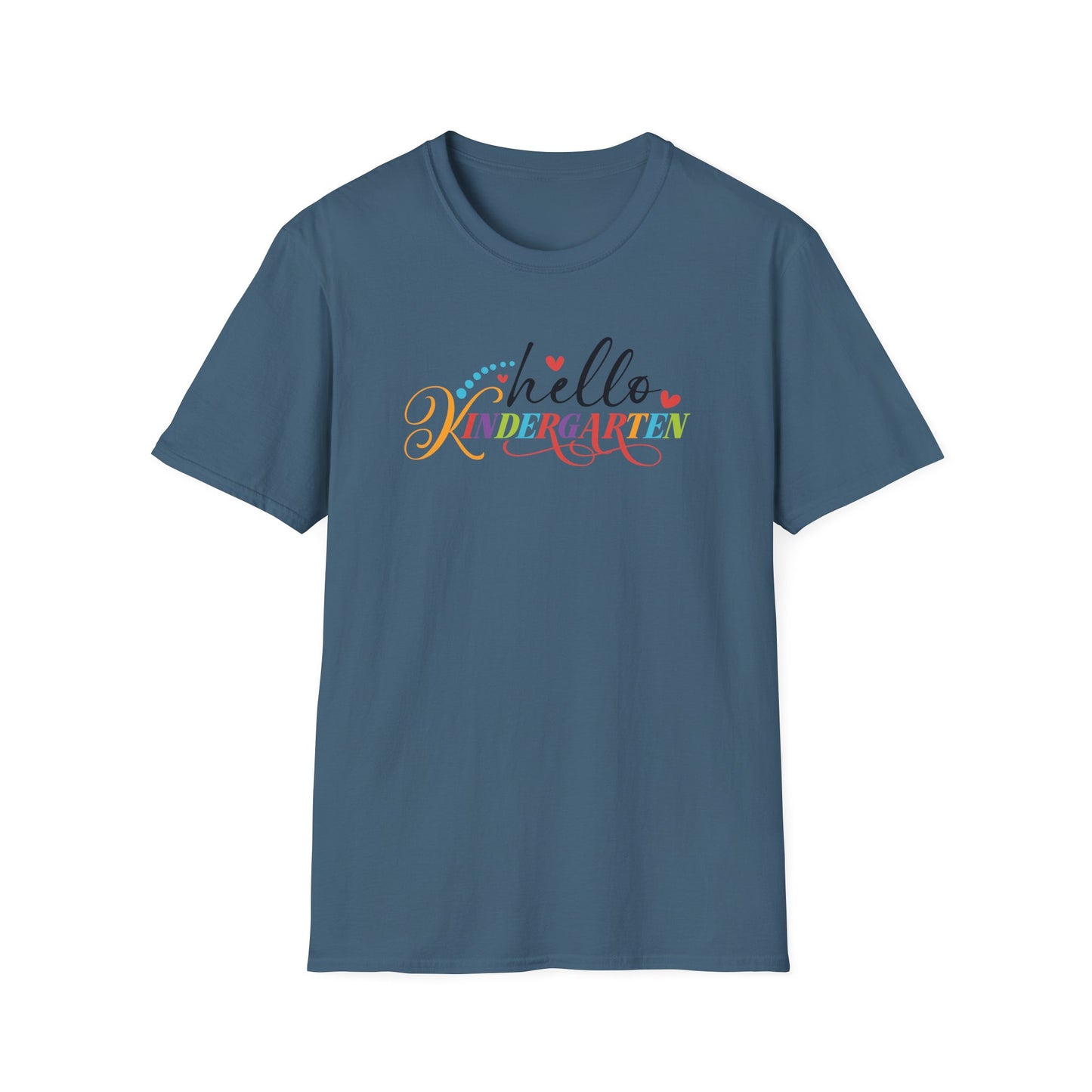 Hello Grade Teacher Shirts | Retro Back to School Graphic Tees | Preschool, Pre-K, Kindergarten, First, Second & Third Grade Teacher Shirt | Gildan 64000 Softstyle Tee