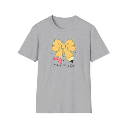 Personalized Pencil Bow Tee
