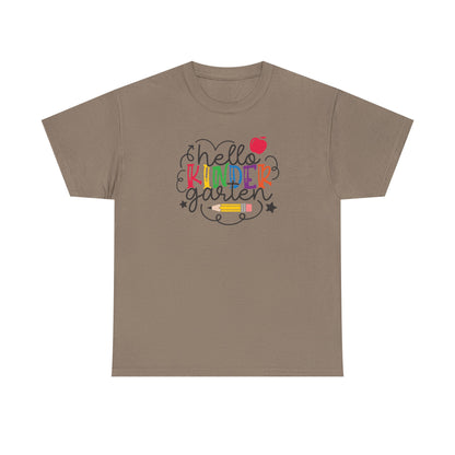 Hello Kinder Shirt - Perfect for the First Day of School