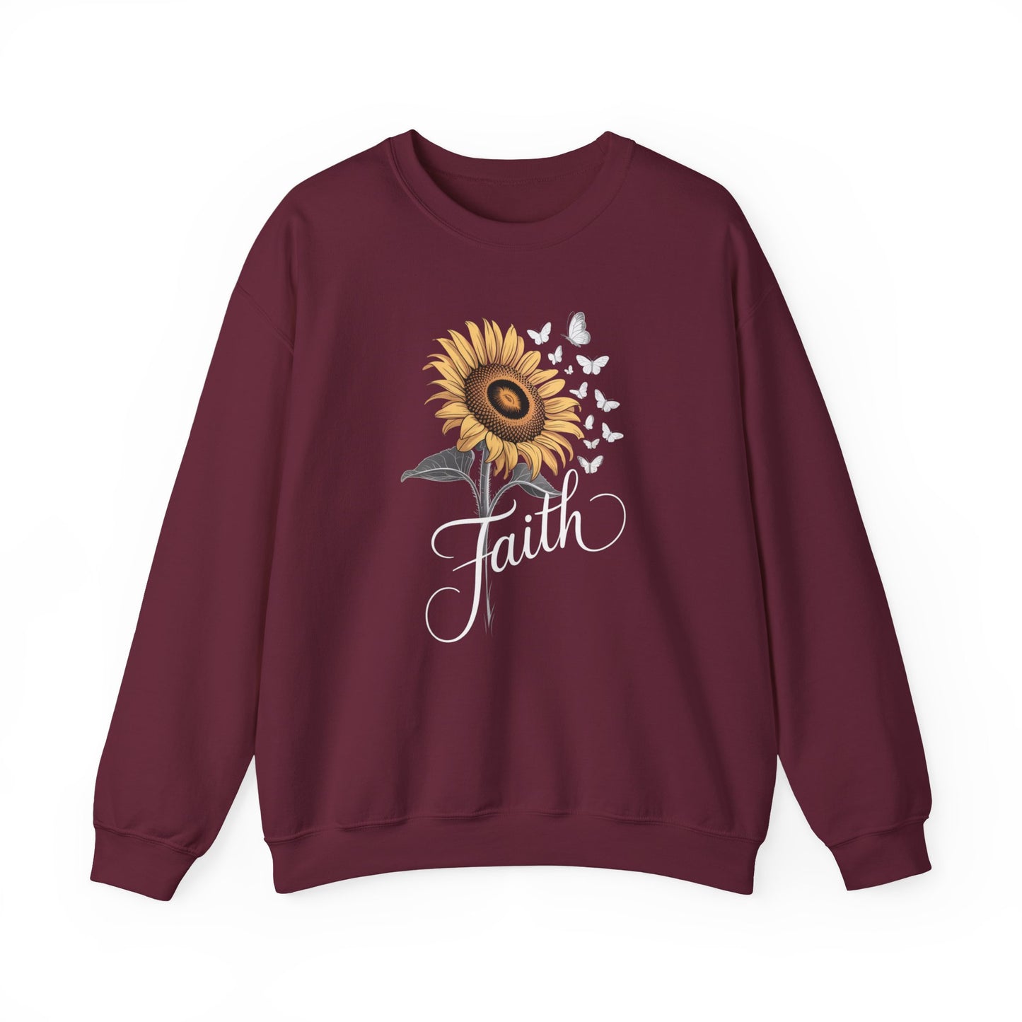 Sunflower Bloom Crewneck Sweatshirt — Vintage Sunflower Graphic