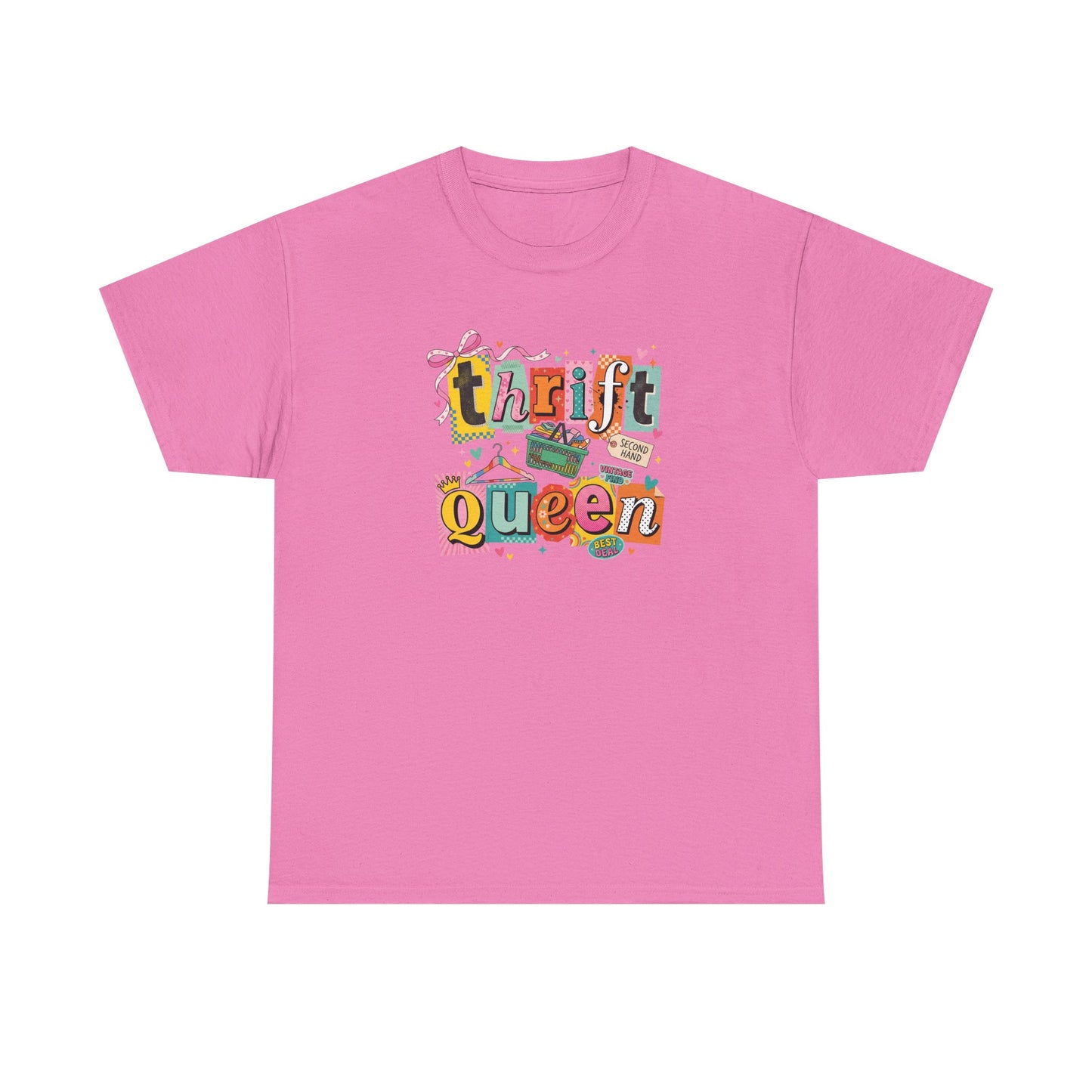Thrift Queen T-Shirt – Vintage Thrifting Graphic Tee, Retro Style Funny Thrift Shop Shirt