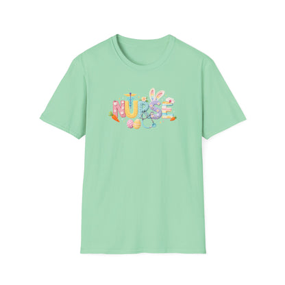 Nurse Floral Icons T-Shirt — Colorful Medical Staff Gift for Nurses