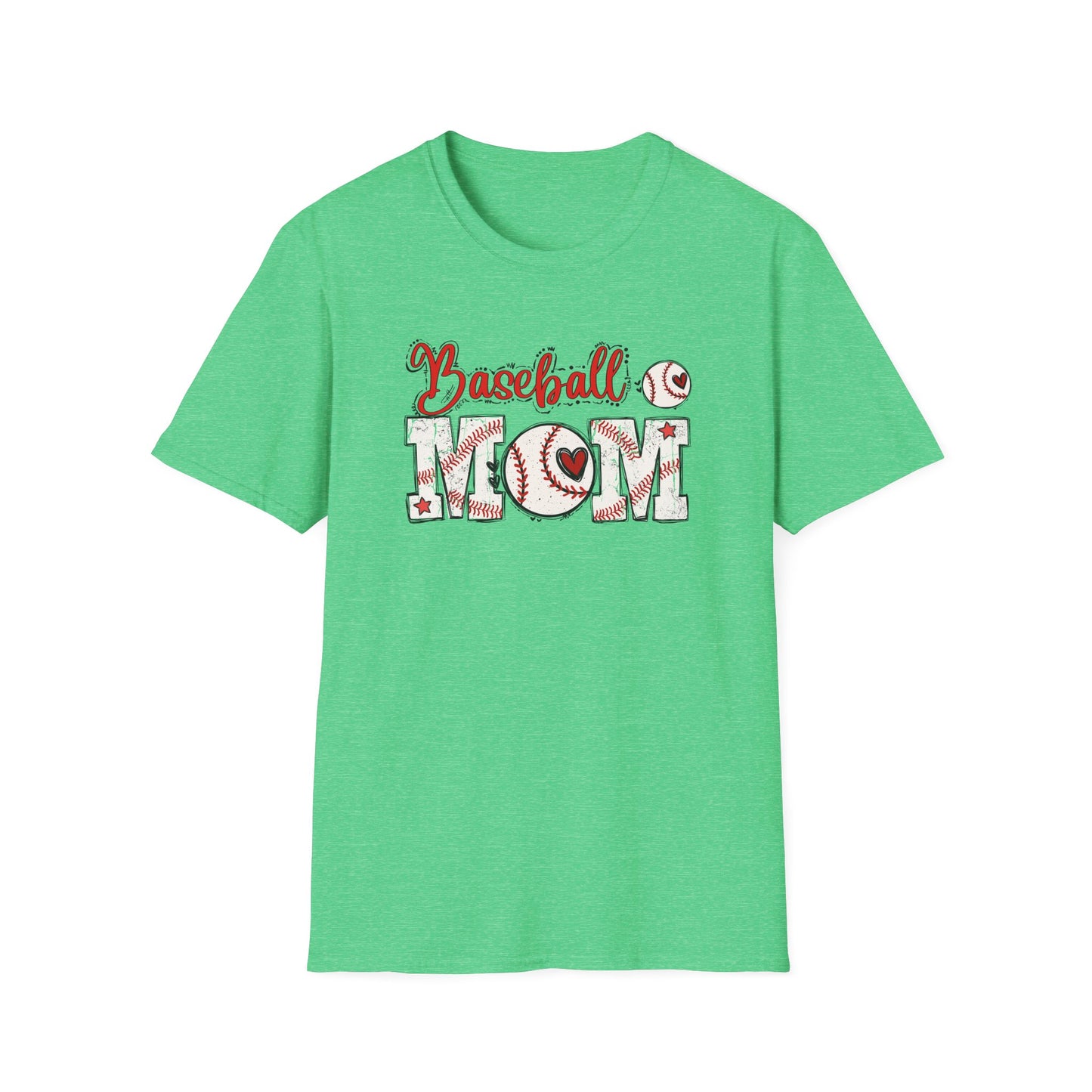 Baseball Mom Heart Shirt – Cute Game Day Sports Mom Tee | Trendy Baseball Mama Graphic T-Shirt