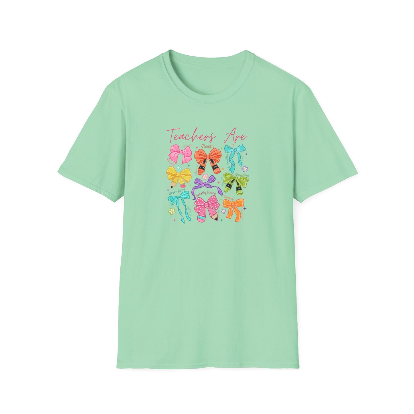 Teacher Life T-Shirt – Colorful Hair Bow Teacher Mom Gift