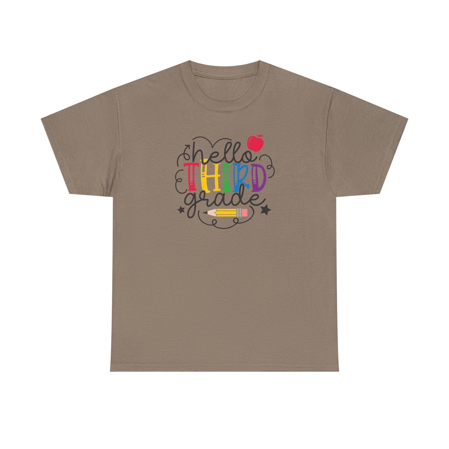Hello Third Grade Shirt | 3rd Grade Teacher T-Shirt