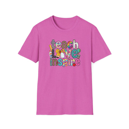 Teach Love Inspire Shirt Teacher T-Shirt