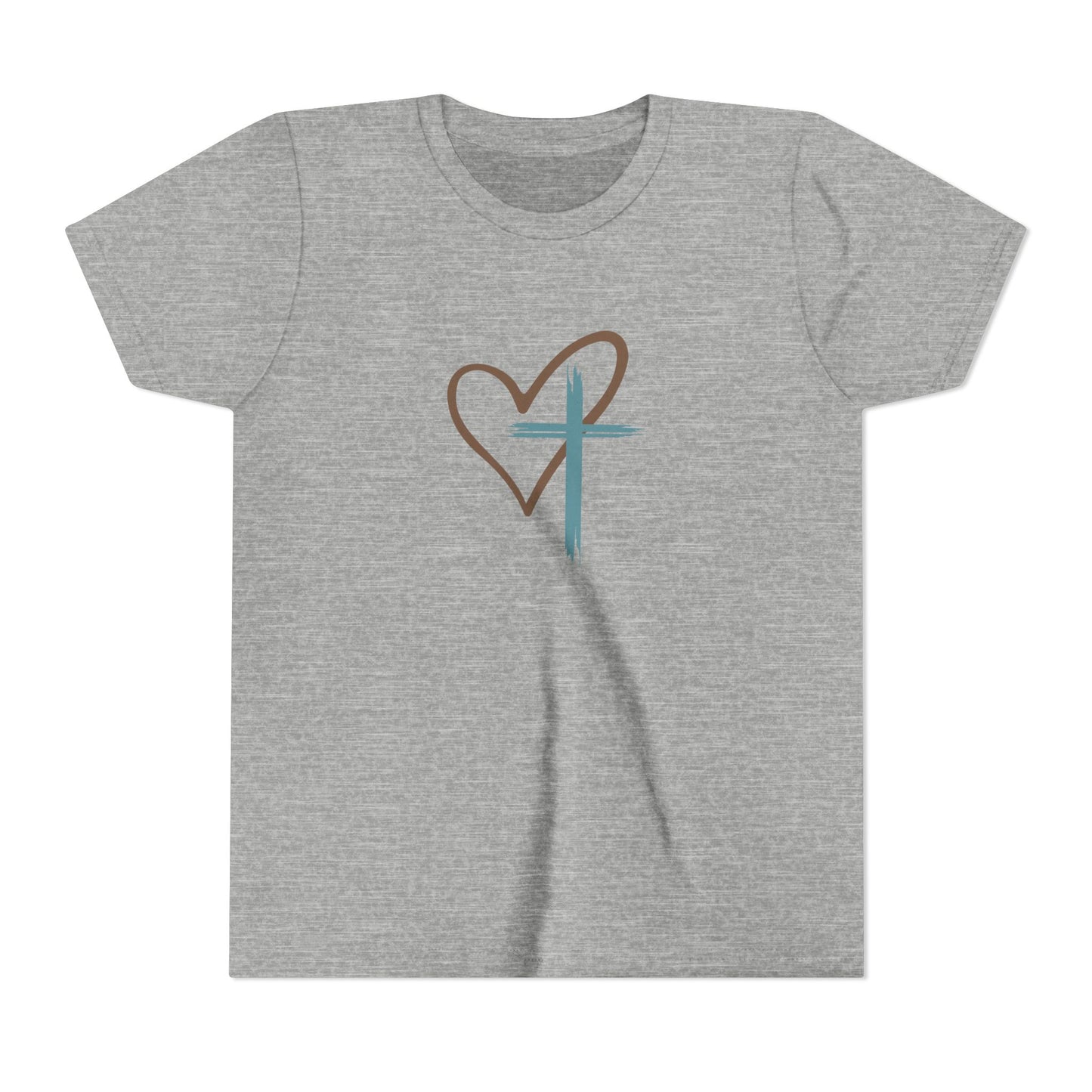 Jesus Has My Back Kids Christian Shirt – Faith Cross Heart T-Shirt – Inspirational Religious Tee for Boys & Girls