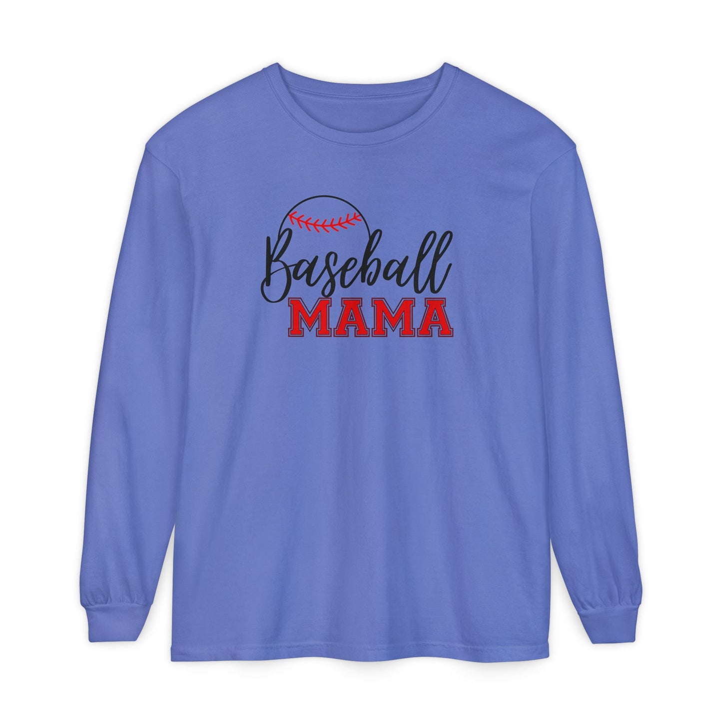 Personalized Baseball Mama Shirt – Custom Player Name & Number Back – Varsity Sports Mom Tee – Game Day Shirt