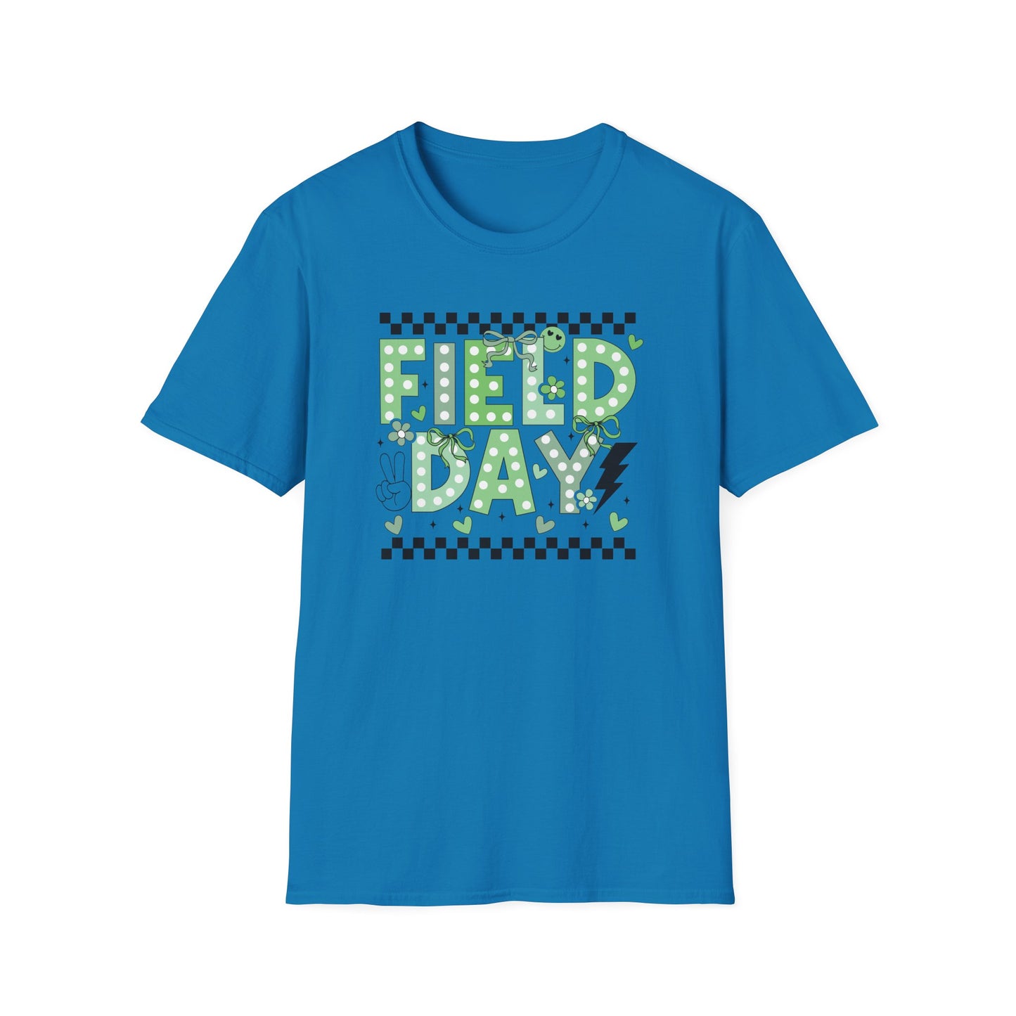 Cute Green Polka Dot School Field Day T-Shirt