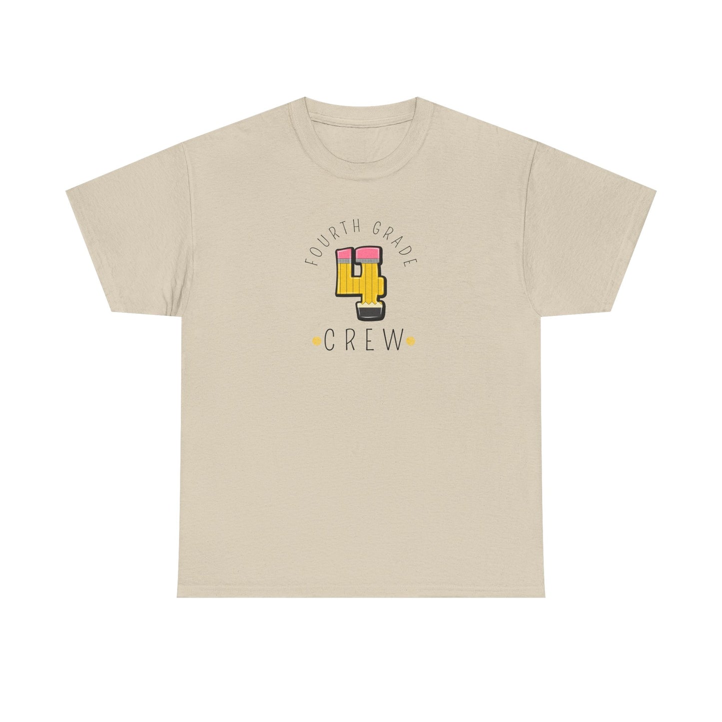 Fourth Grade Crew T-Shirt - Cute Back-to-School Tee -  Teacher Team Tee -