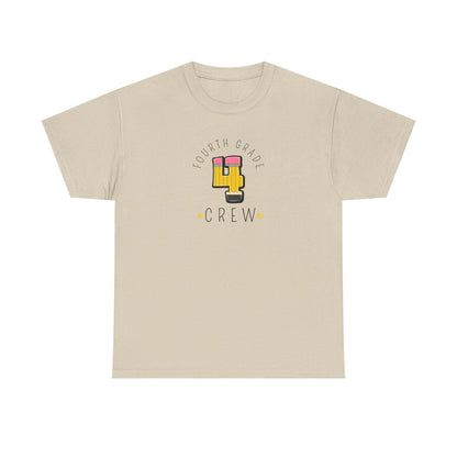 Fourth Grade Crew T-Shirt - Cute Back-to-School Tee -  Teacher Team Tee -