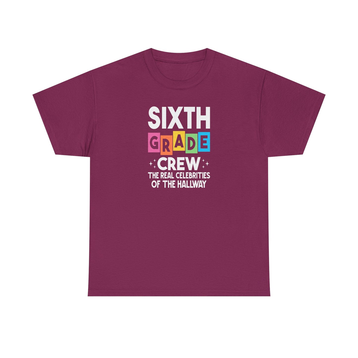 Sixth Grade Grew Teacher T-Shirt - Cute Back-to-School Tee -  Teacher Team Tee