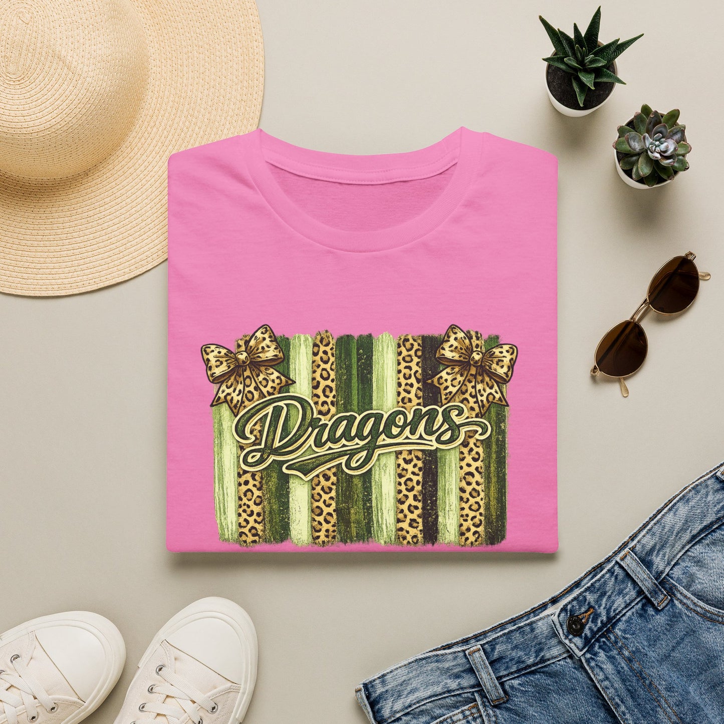 School Spirit Collection - Leopard Stripe T-Shirt