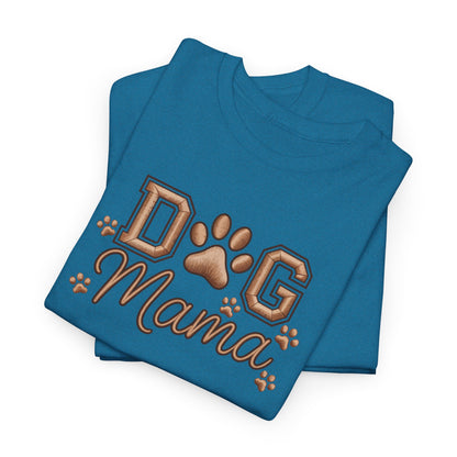 Dog Mama T‑Shirt – Paw Print Graphic Tee for Dog Lovers - Cute Dog Lover Graphic Tee