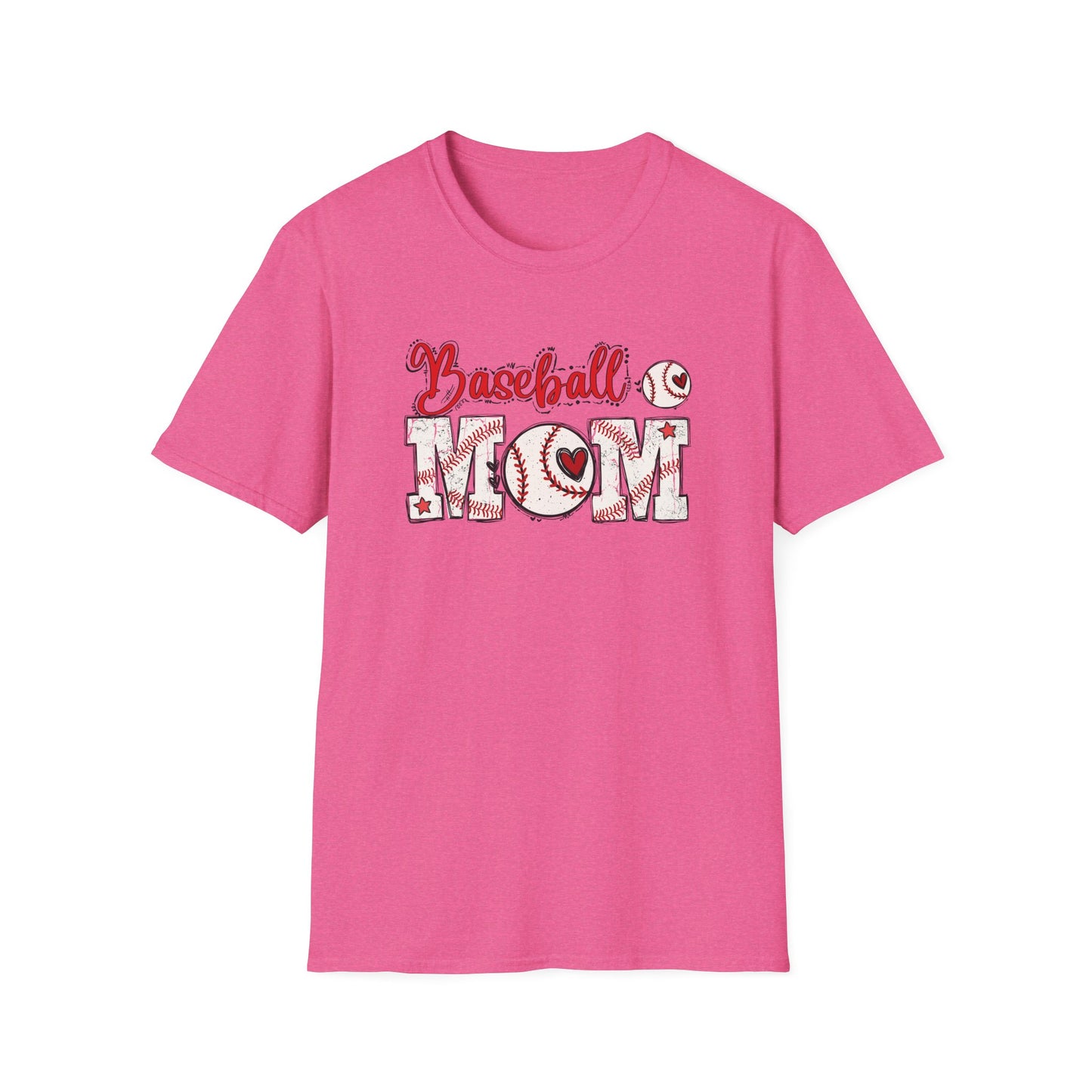 Baseball Mom Heart Shirt – Cute Game Day Sports Mom Tee | Trendy Baseball Mama Graphic T-Shirt