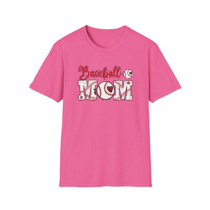 Baseball Mom Heart Shirt – Cute Game Day Sports Mom Tee | Trendy Baseball Mama Graphic T-Shirt