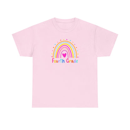 Fourth Grade Rainbow T-Shirt — Perfect for Classroom Fun
