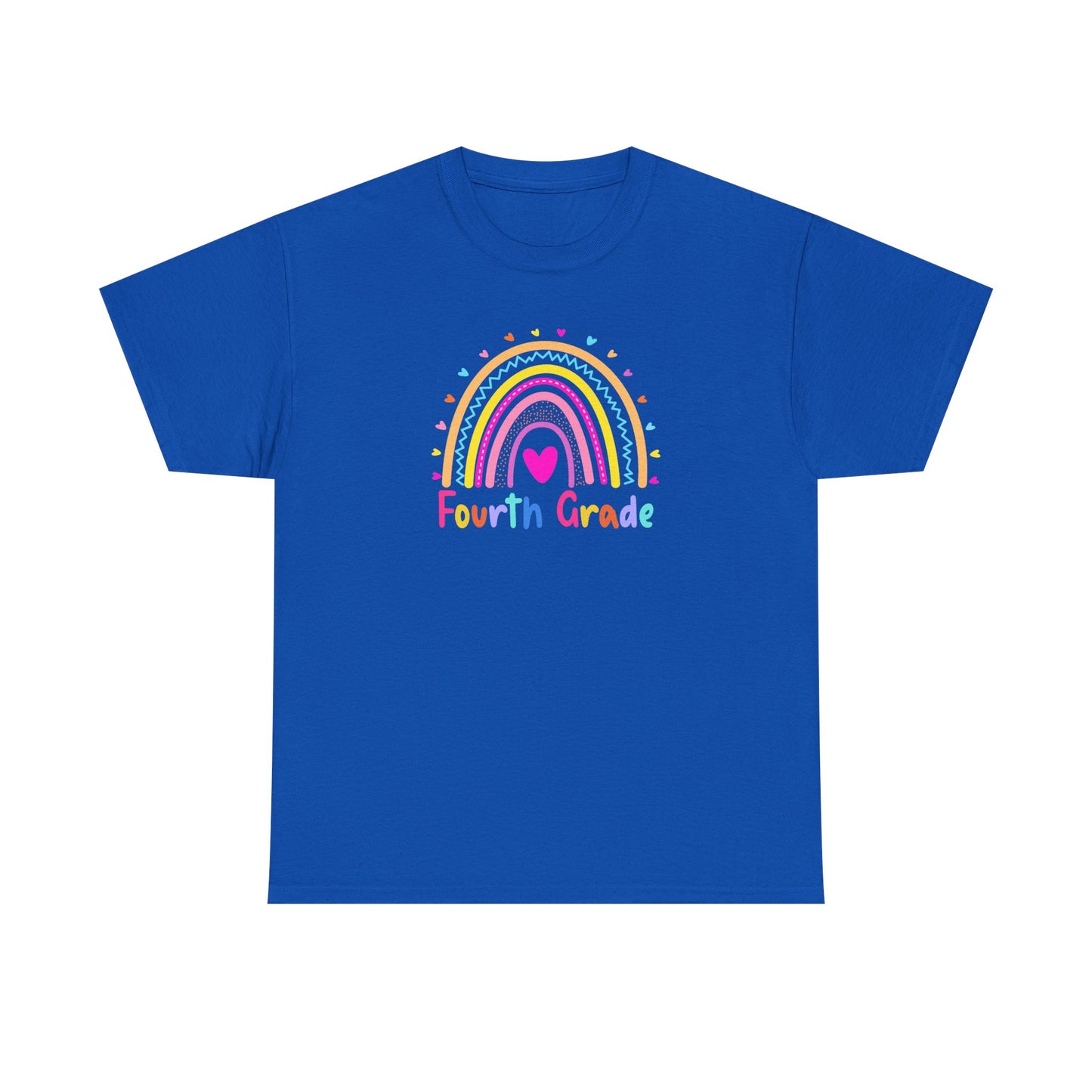 Fourth Grade Rainbow T-Shirt — Perfect for Classroom Fun