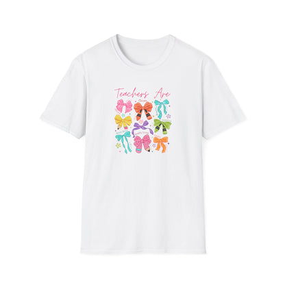Teacher Life T-Shirt – Colorful Hair Bow Teacher Mom Gift