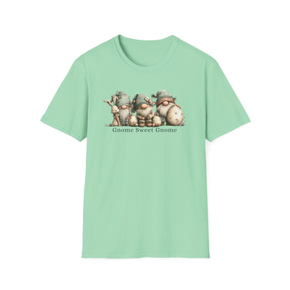 Gnome Sweet Gnome T-Shirt — Cute Woodland Gnome Trio Tee