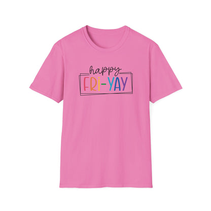 Happy Fri-YAY Teacher Shirt – Casual Classroom Tee