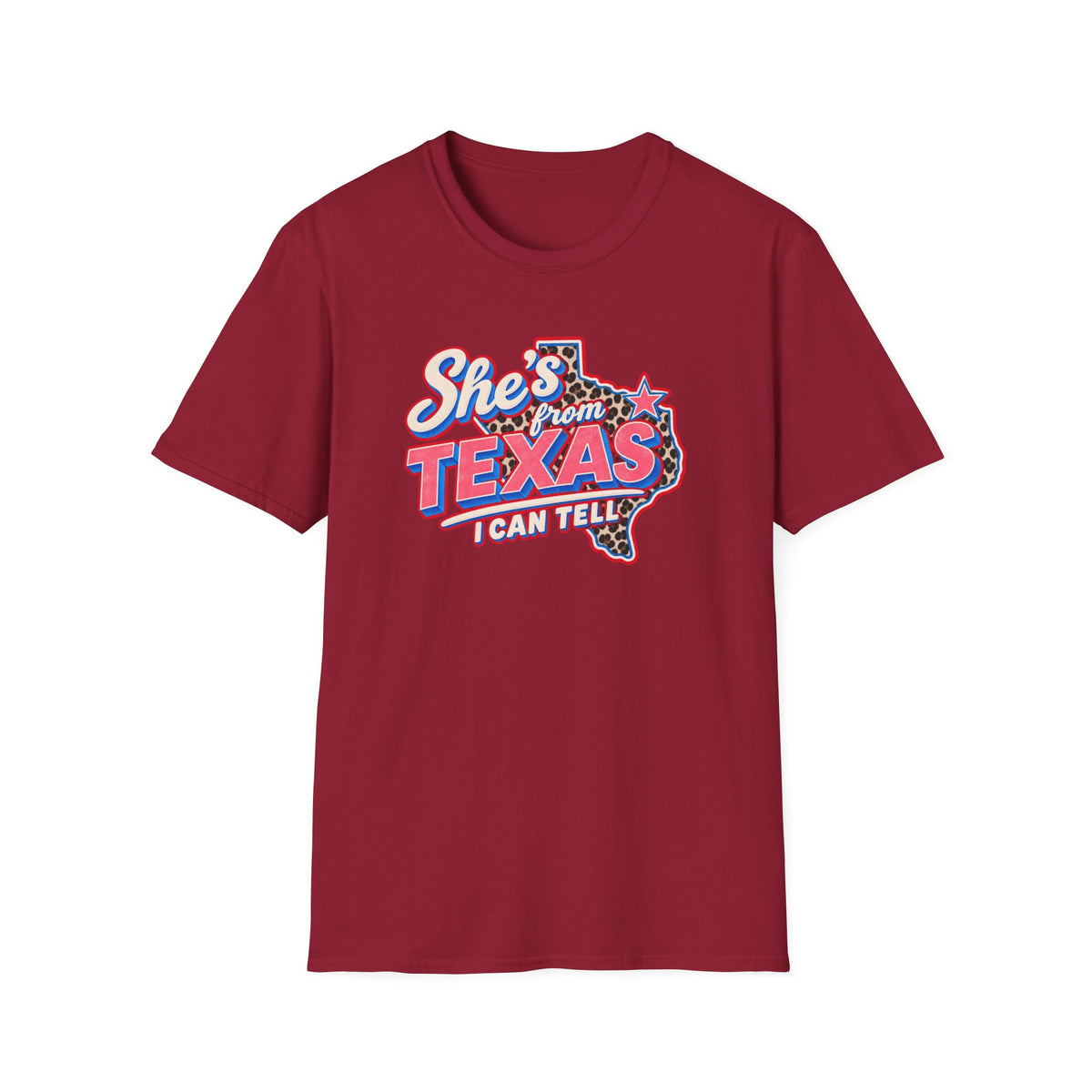 She’s From Texas I Can Tell Shirt | Retro Western Texas Graphic Tee | Southern Cowgirl T-Shirt