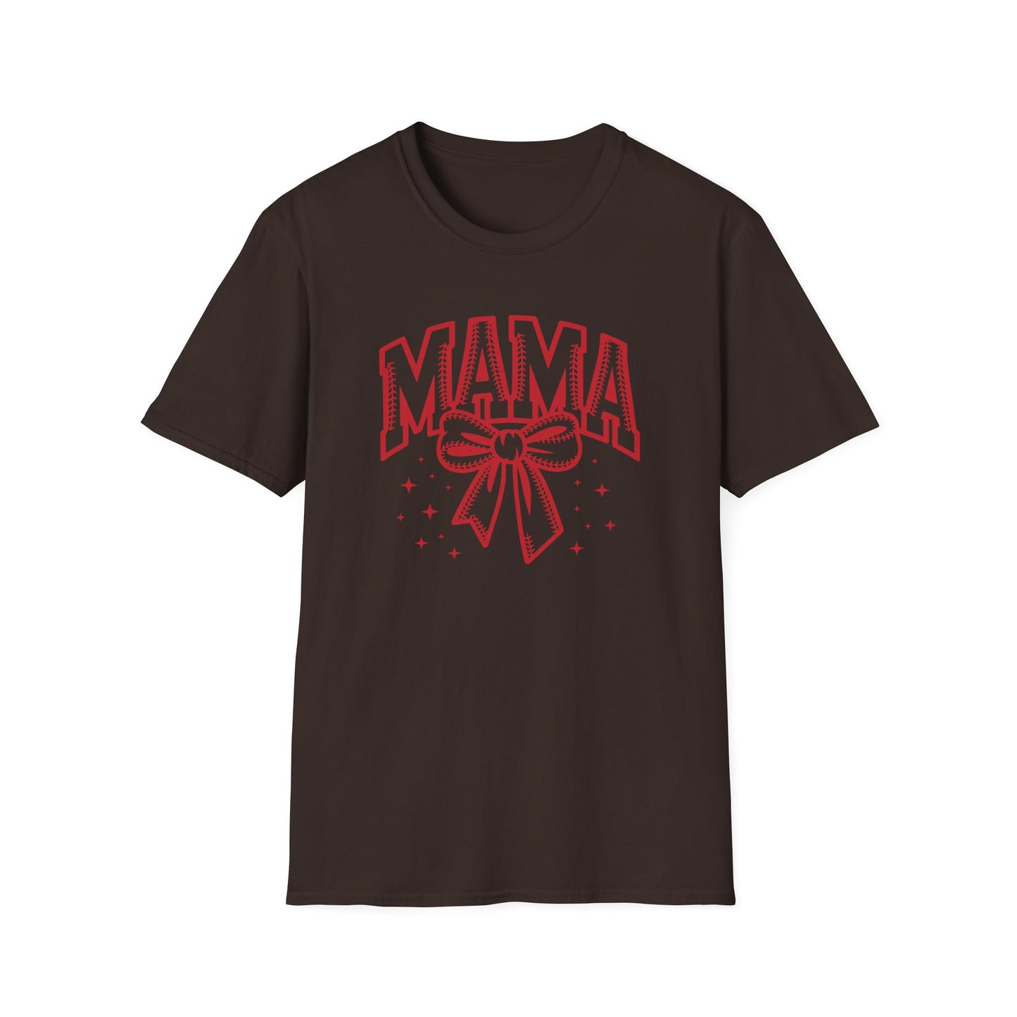 Baseball Mama Bow Shirt – Cute Game Day Sports Mom Tee | Trendy Coquette Style Baseball Mom Graphic T-Shirt