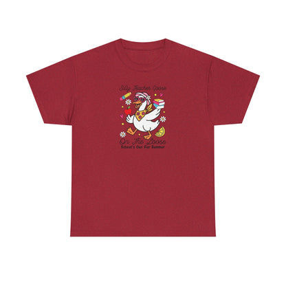Silly Teacher Goose Shirt – Funny Teacher Tee – “On The Loose” Graphic T-Shirt – Cute Back to School Gift for Teachers