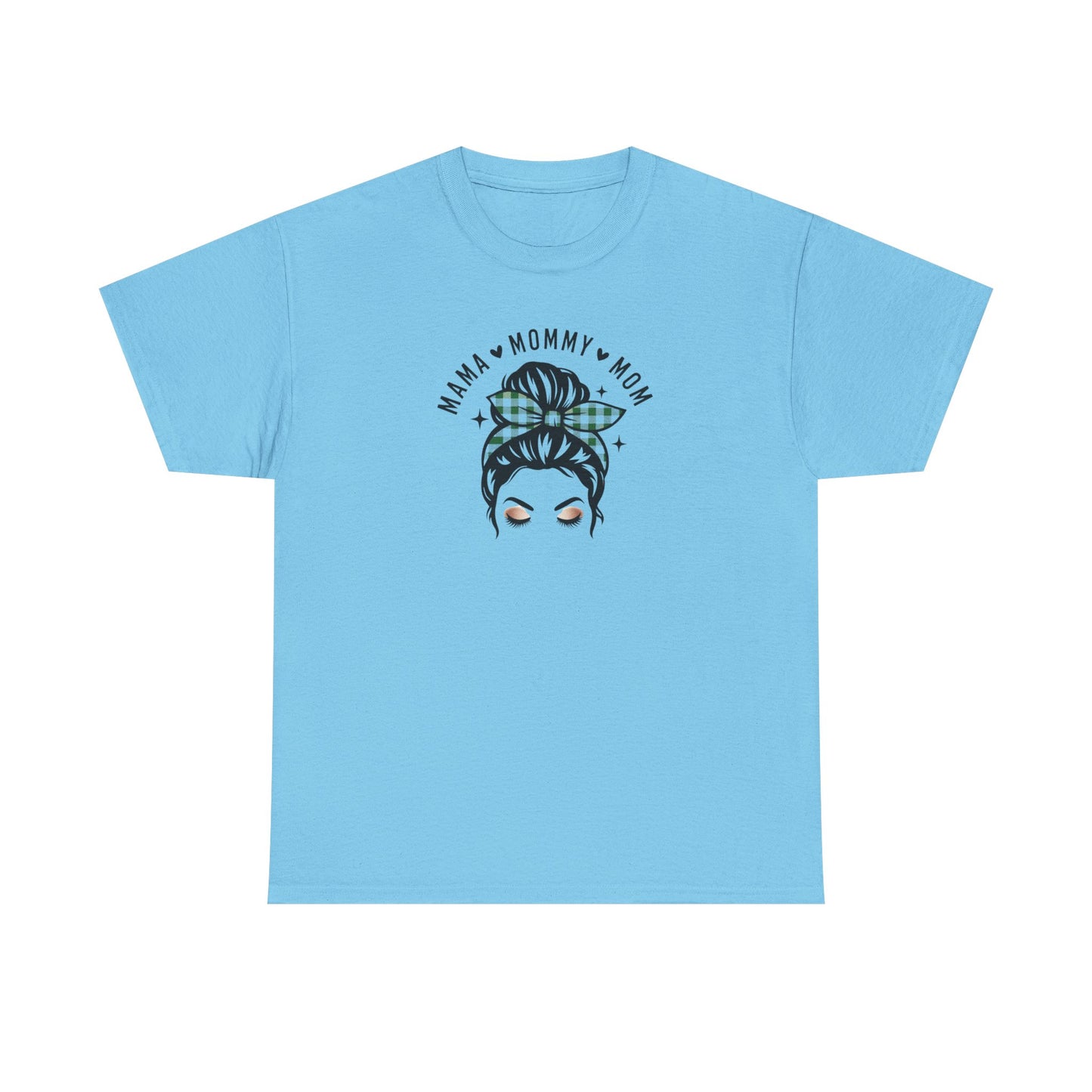 Mama Mommy Mom Graphic T-Shirt – Messy Bun Mom Life Tee