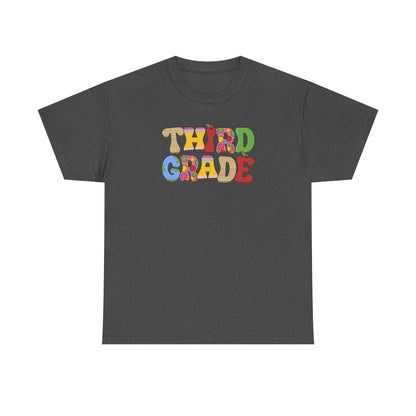 Hello Third Grade T-Shirt - Cute Back-to-School Tee - Teacher Team Tee