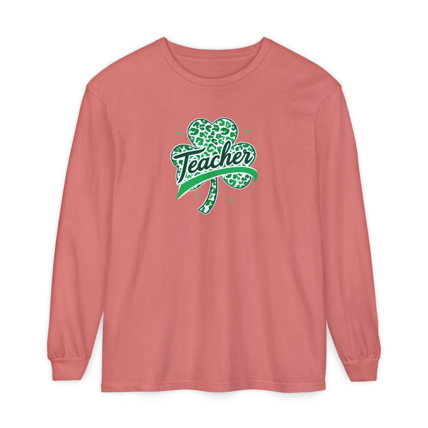 Teacher Shamrock Long Sleeve Tee