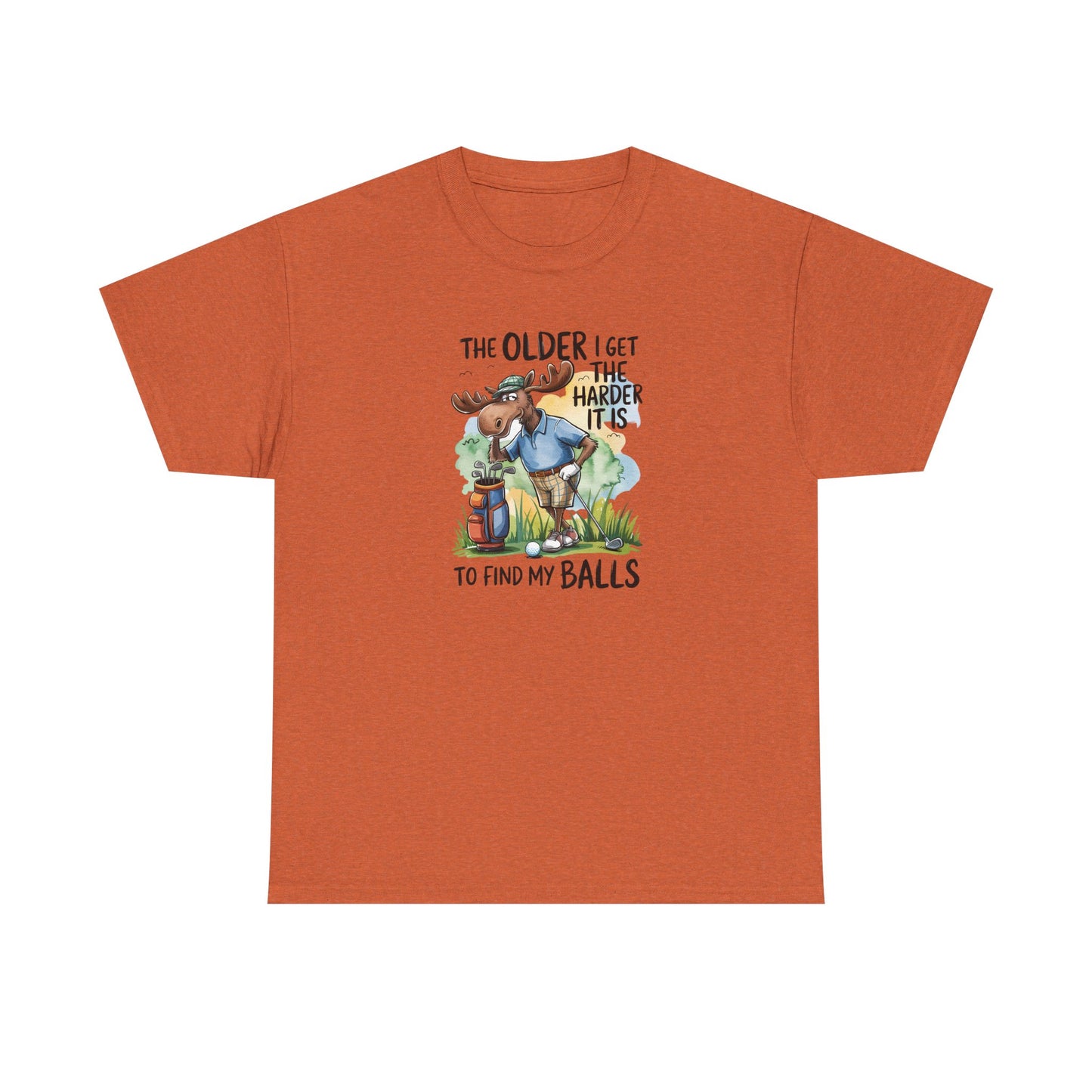 "The Older I Get the Harder It Is to Find My Balls" Funny Golf Shirt — Golf Humor T-Shirt