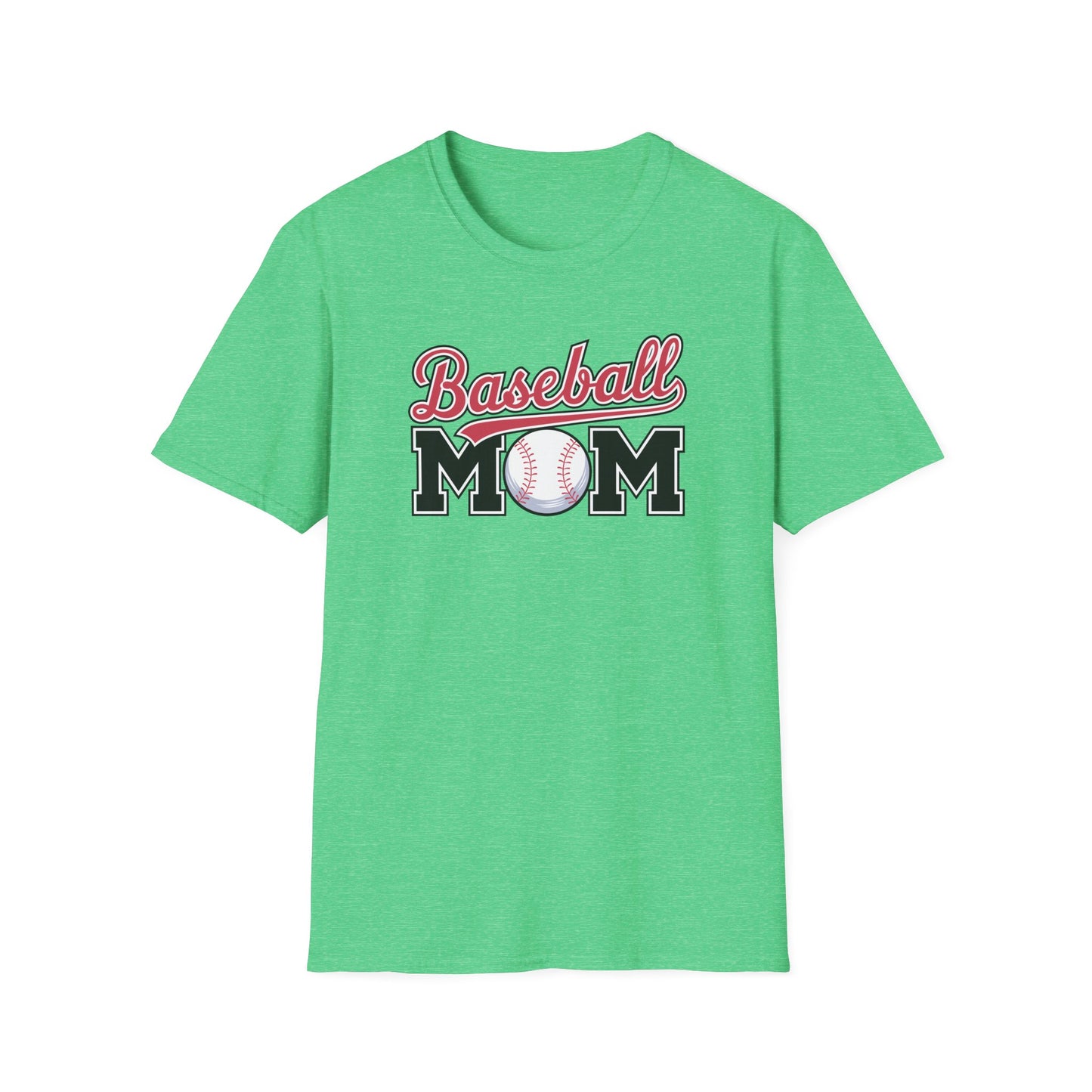 Baseball Mom Script Shirt – Cute Game Day Sports Mom Tee | Classic Baseball Mama Graphic T-Shirt