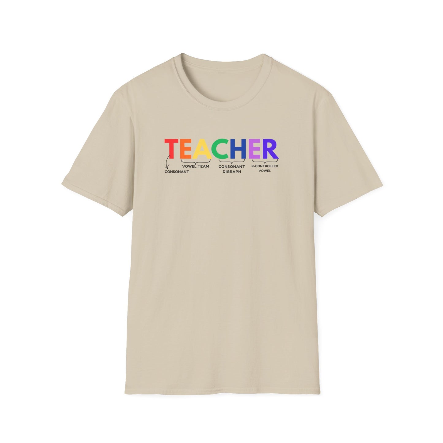 "TEACHER" Phonics Word Segmentation Shirt – Spelling Rules Edition