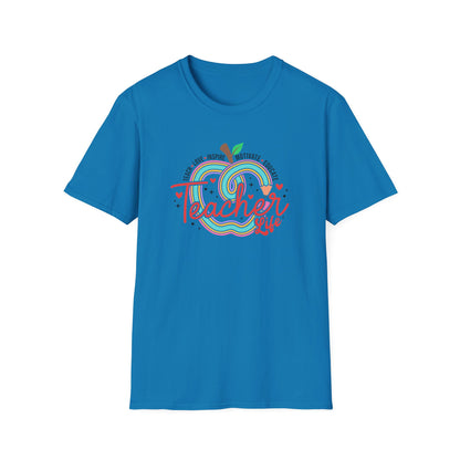 Teacher Life – Cute Apple Graphic Teacher Tee