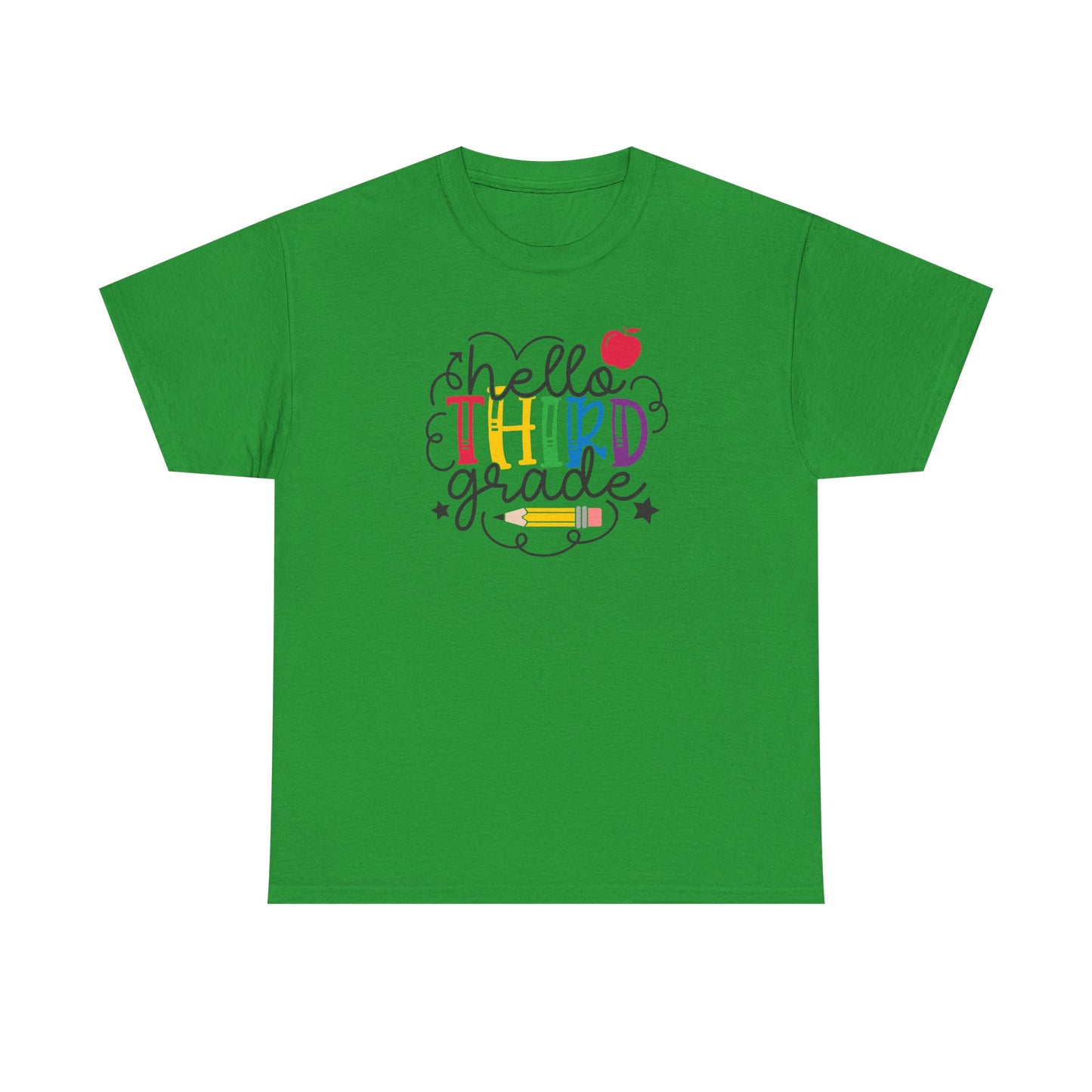 Hello Third Grade Shirt | 3rd Grade Teacher T-Shirt