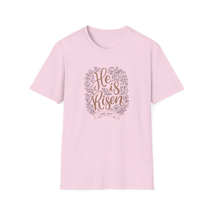 He Is Risen T-Shirt — Easter Christian Faith Tee