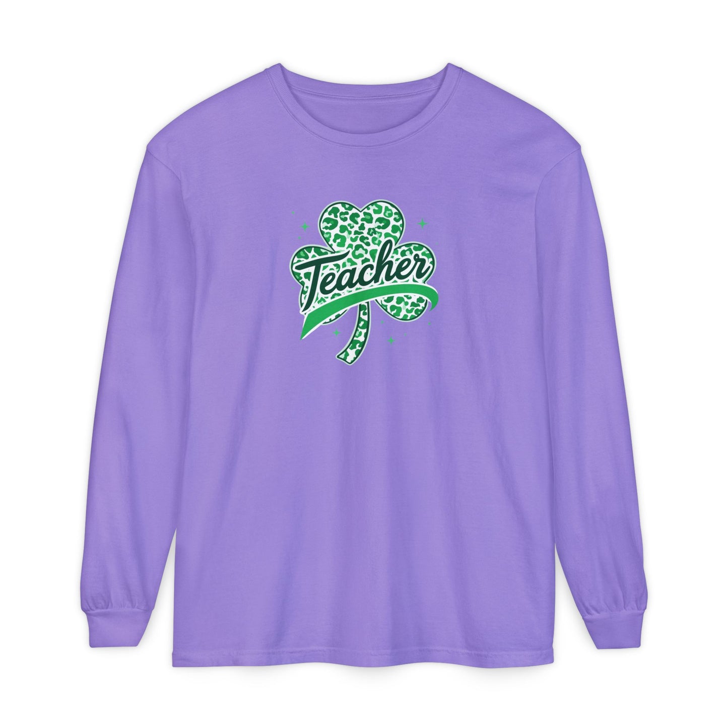 Teacher Shamrock Long Sleeve Tee
