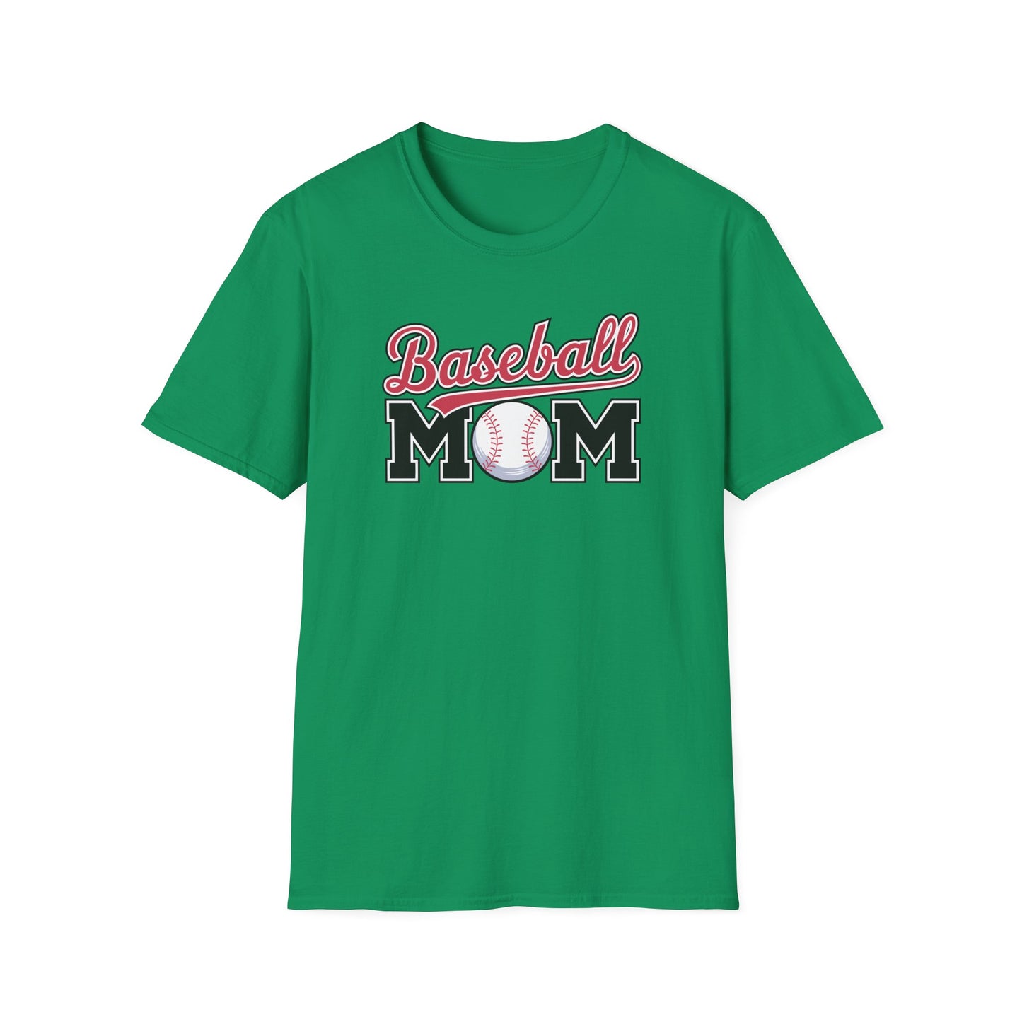 Baseball Mom Script Shirt – Cute Game Day Sports Mom Tee | Classic Baseball Mama Graphic T-Shirt
