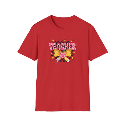 Back to School Teacher Tee with Cute Bow