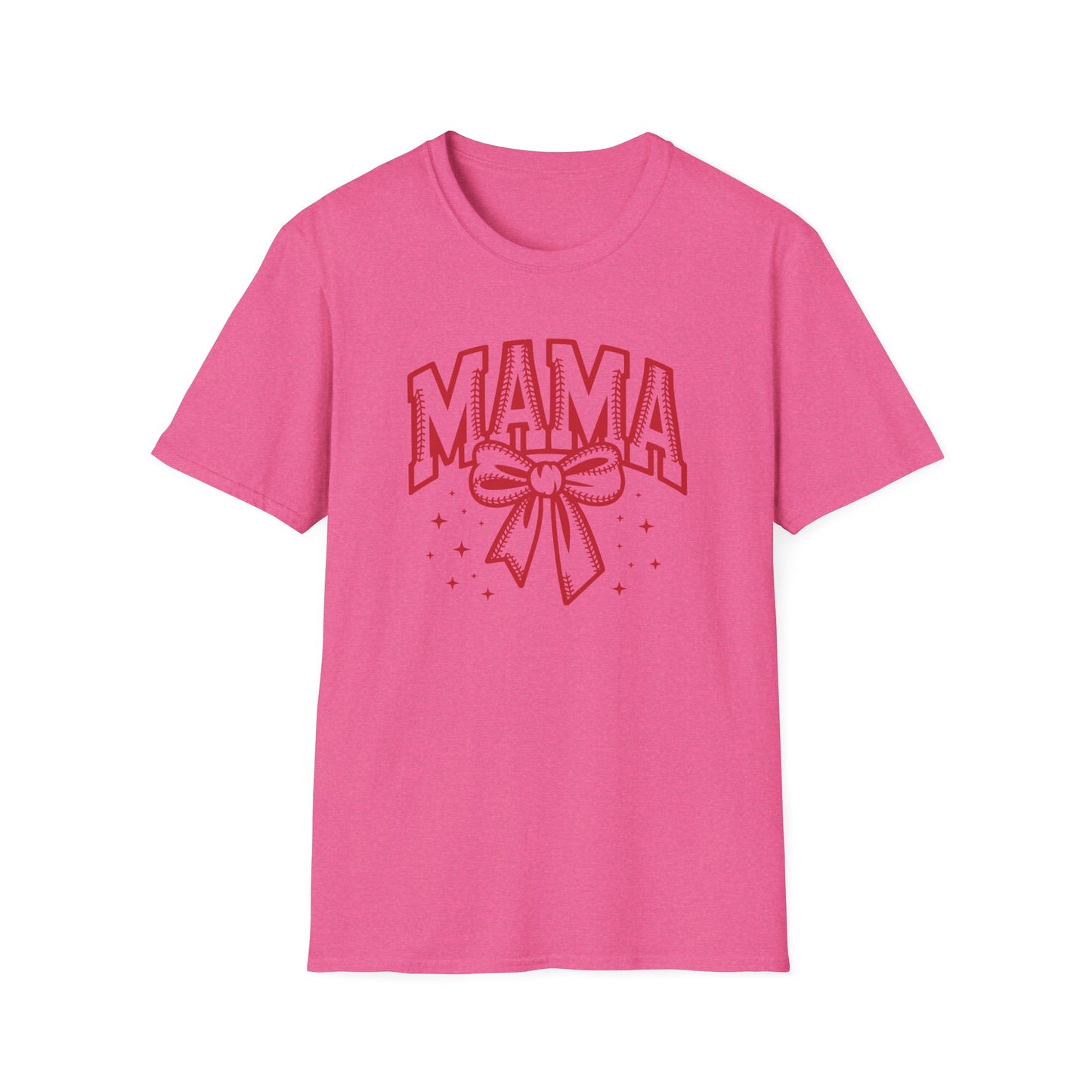 Baseball Mama Bow Shirt – Cute Game Day Sports Mom Tee | Trendy Coquette Style Baseball Mom Graphic T-Shirt