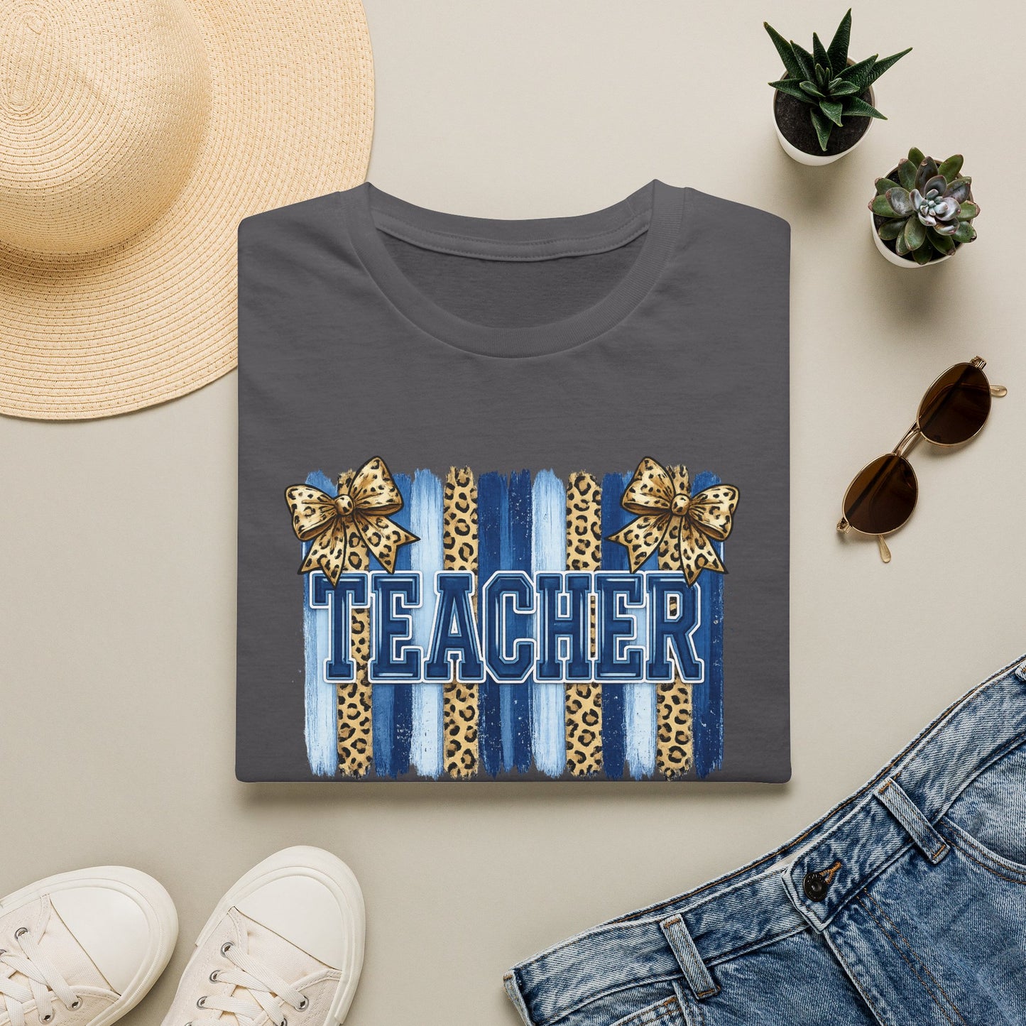 School Spirit Collection - Leopard Stripe T-Shirt