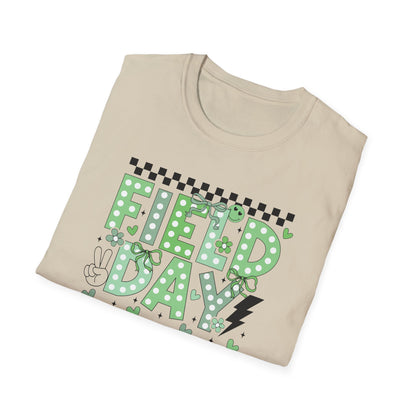 Cute Green Polka Dot School Field Day T-Shirt