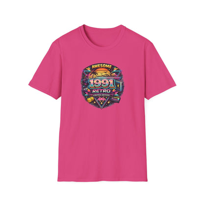 Vintage 1991 Retro Shirt – 90s Nostalgia Graphic Tee | Retro Gamer Aesthetic T-Shirt