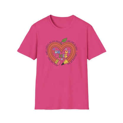 You Got This -Full of Love Pencil State Testing Teacher Shirt – “You Got This” Graphic Tee, Cute Educator T-Shirt, Funny Classroom Apparel