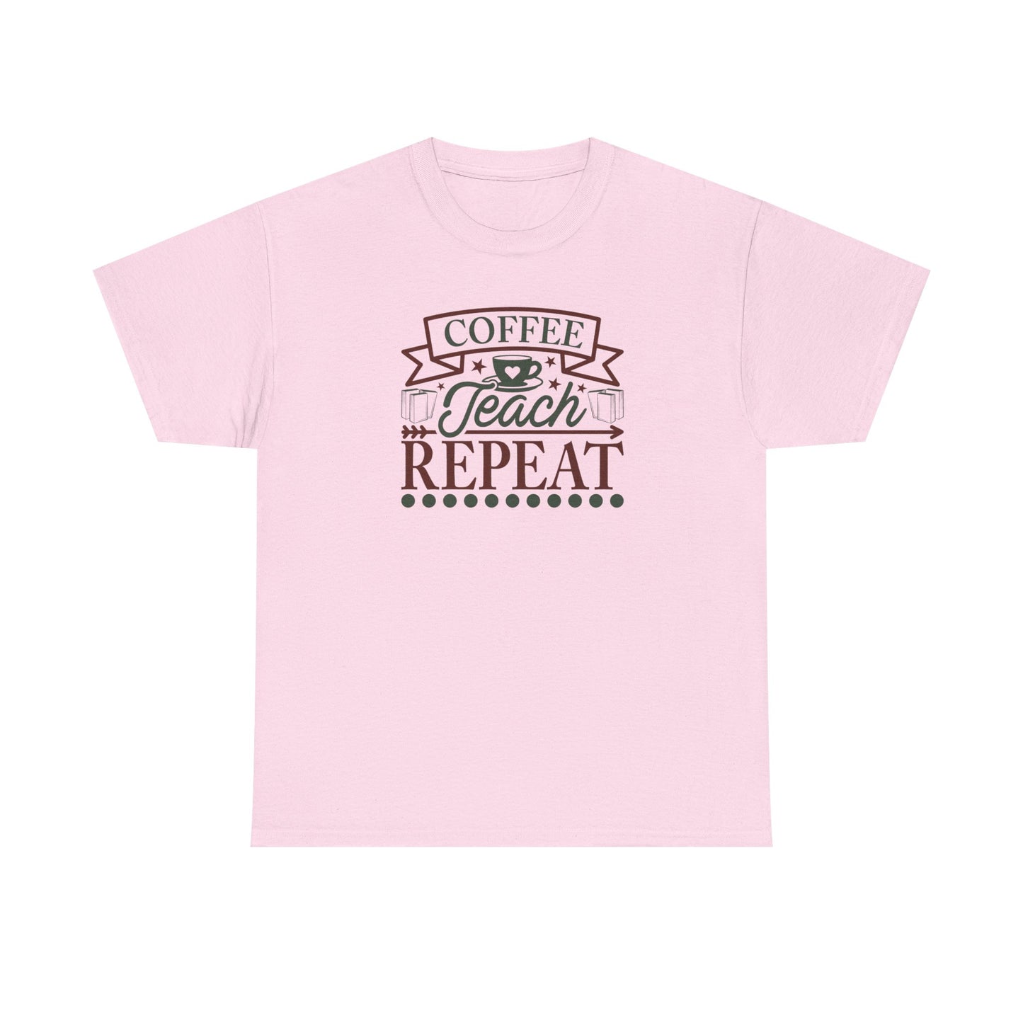 Coffee Teach Repeat Shirt | Vintage Teacher T-Shirt | Coffee Lover Teacher Gift | Back To School Teacher Tee | Educator Shirt