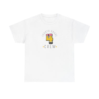 Fourth Grade Crew T-Shirt - Cute Back-to-School Tee -  Teacher Team Tee -