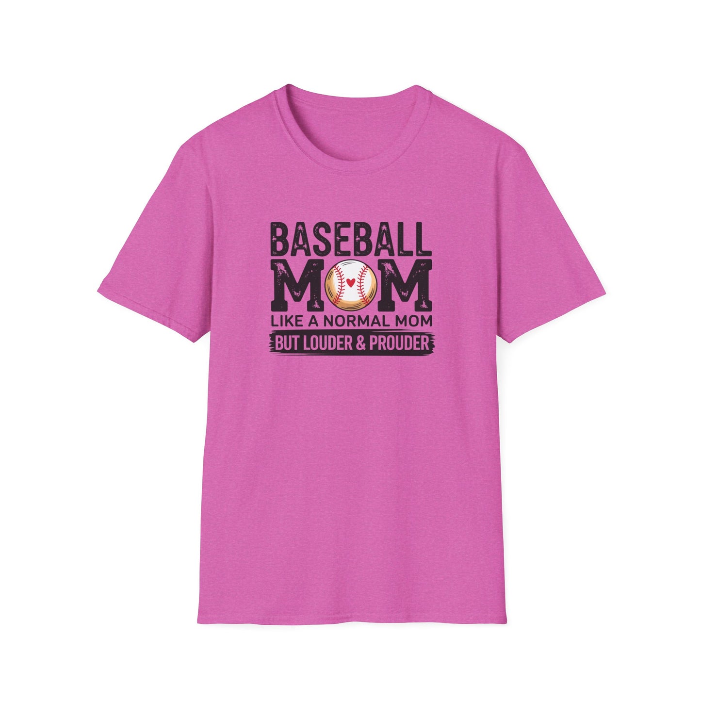 Baseball Mom Shirt – Loud & Proud Baseball Mom Graphic Tee, Funny Sports Mom Game Day Shirt, Baseball Season Fan Apparel